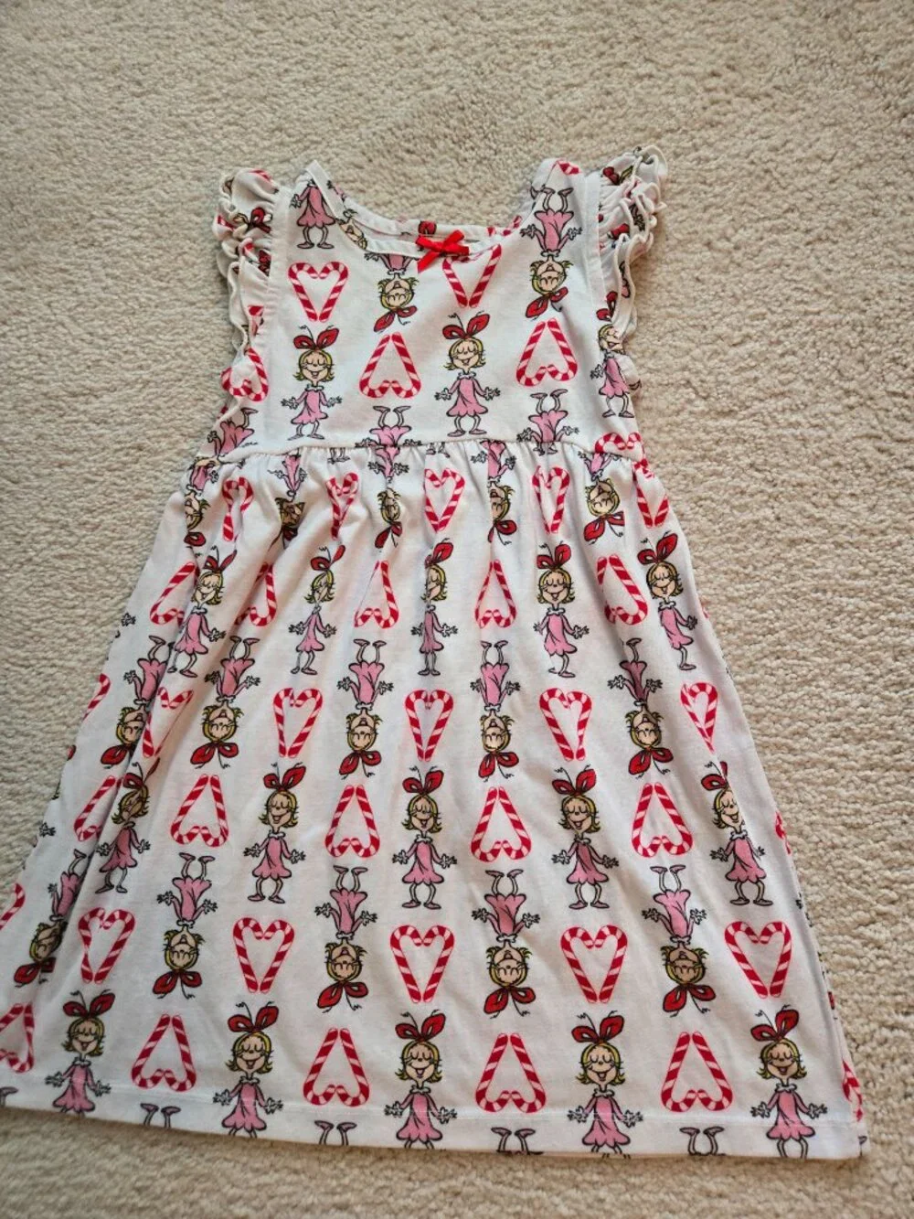 Girls Hanna Andersson Grinch themed nightgown size 5